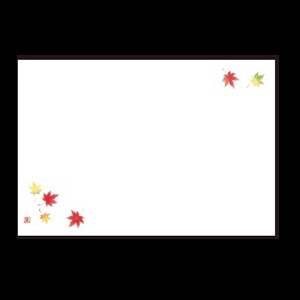 若泉漆器 尺3寸長手 テーブルマット 紅葉 9月~10月 B-19-59 100枚/束(ご注文単位1束)【直送品】