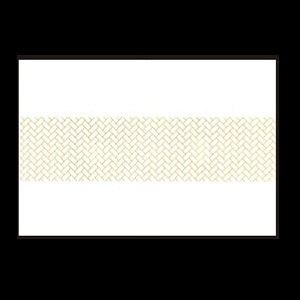 若泉漆器 尺3寸長手 テーブルマット 檜垣紋  B-19-84 100枚/束（ご注文単位1束）【直送品】