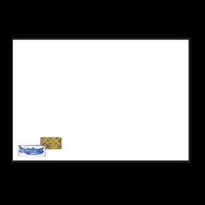 若泉漆器 尺3寸長手 テーブルマット 鯵 5月～7月 B-19-98 100枚/束（ご注文単位1束）【直送品】