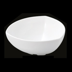 若泉漆器 三角胴張深鉢　白　28cm　DS-5779 中 J-101-14 1個（ご注文単位1個）【直送品】