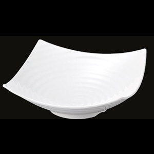 若泉漆器 ロクロ目四方上り盛鉢白　40cmDS-5836 大 J-101-30 1個（ご注文単位1個）【直送品】