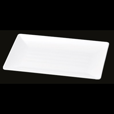 若泉漆器 長角筋入盛皿　白　40cm　DS-5756 中 J-101-38 1個（ご注文単位1個）【直送品】