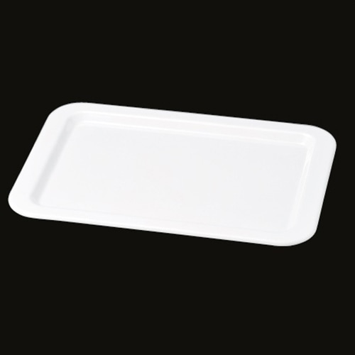 若泉漆器 長角プレート　白　48cm　DS-5718 中 J-101-33 1個（ご注文単位1個）【直送品】