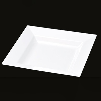 若泉漆器 正角鉢　白　46cm　DS-5797 大 J-101-42 1個（ご注文単位1個）【直送品】