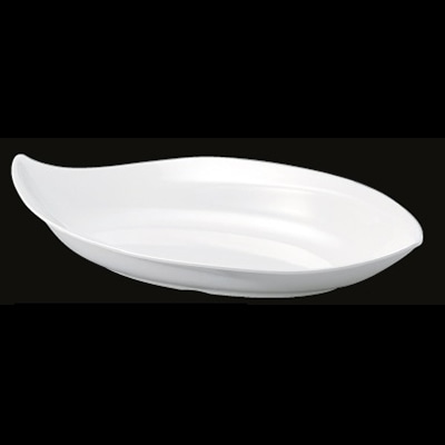 若泉漆器 変形鉢　白　DS-5829-2 小 J-7-68 1個（ご注文単位1個）【直送品】