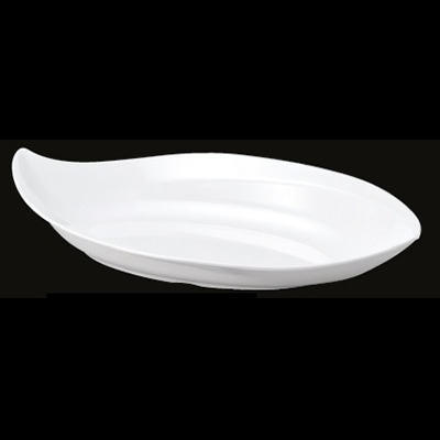 若泉漆器 変形鉢　白　中　DS-5829 中 J-101-31 1個（ご注文単位1個）【直送品】