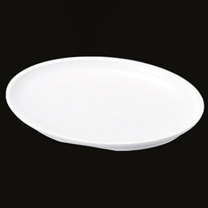 若泉漆器 小判盛鉢　白　40cm　DS-5762 小 J-101-48 1個（ご注文単位1個）【直送品】