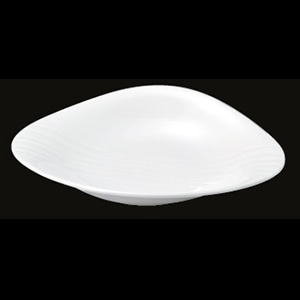 若泉漆器 菱形プレート　白　35cm　DS-5878 中 J-101-62 1個（ご注文単位1個）【直送品】