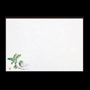 若泉漆器 尺3寸長手 和紙敷マット 大根 12月～2月 B-20-13 100枚/束（ご注文単位1束）【直送品】