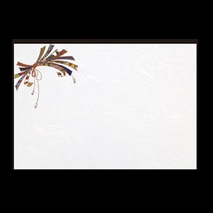 若泉漆器 尺3寸長手 和紙敷マット のし紋  B-20-15 100枚/束（ご注文単位1束）【直送品】