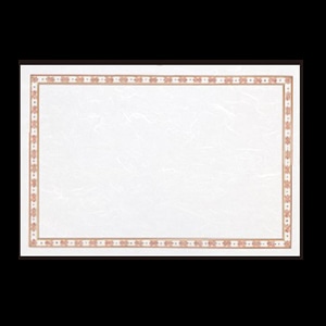 若泉漆器 尺3寸長手 和紙敷マット 江戸紋  B-20-27 100枚/束（ご注文単位1束）【直送品】