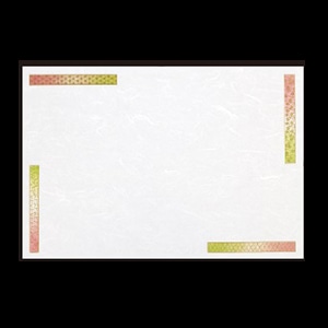 若泉漆器 尺3寸長手 和紙敷マット 四季彩り  B-20-28 100枚/束（ご注文単位1束）【直送品】