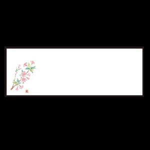 若泉漆器 箸置マット 桜 3月～4月 B-20-31 100枚/束（ご注文単位1束）【直送品】