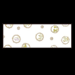 若泉漆器 箸置マット 四季  B-20-59 100枚/束（ご注文単位1束）【直送品】