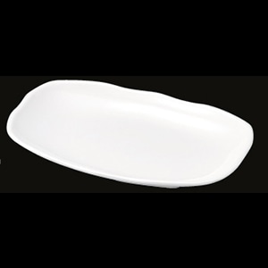 若泉漆器 長手盛鉢　白　33cm　DS-6026 極大 J-100-74 1個（ご注文単位1個）【直送品】