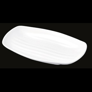 若泉漆器 長手盛皿　白　30cm　DS-5800-3-1 中 J-100-79 1個（ご注文単位1個）【直送品】