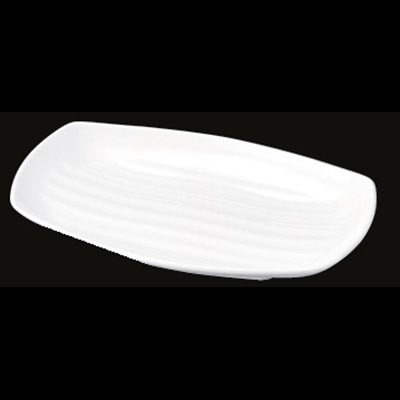 若泉漆器 長手盛皿　白　32cm　DS-5800-4 大 J-100-80 1個（ご注文単位1個）【直送品】