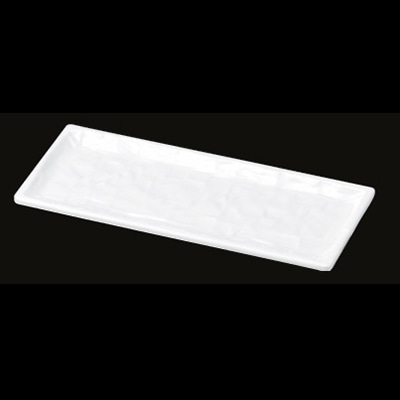 若泉漆器 長角カンナ目皿　白　29cm　DS-5888 中 J-100-96 1個（ご注文単位1個）【直送品】