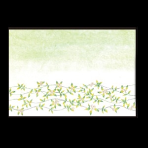 若泉漆器 朧尺3寸長手 テーブルマット 卯木 5月～6月 B-26-16 100枚/束（ご注文単位1束）【直送品】