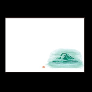 若泉漆器 尺3寸長手 テーブルマット 碧富士 オールシーズン B-26-20 100枚/束（ご注文単位1束）【直送品】
