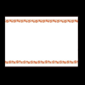 若泉漆器 尺3寸長手 テーブルマット プリムラ  B-26-27 100枚/束（ご注文単位1束）【直送品】