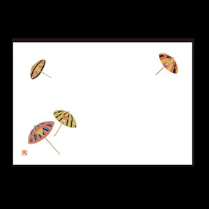 若泉漆器 尺3寸長手 テーブルマット 傘文  B-26-29 100枚/束（ご注文単位1束）【直送品】