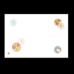 若泉漆器 尺3寸長手 テーブルマット 雪輪文  B-26-31 100枚/束（ご注文単位1束）【直送品】