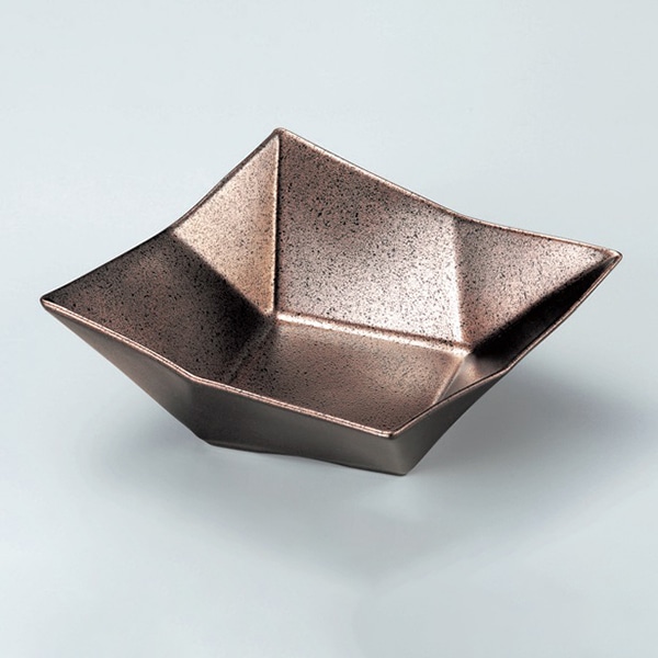 若泉漆器 7寸スクウェア鉢　黒釉彩  M-15-95 1個（ご注文単位1個）【直送品】