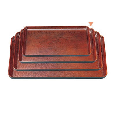 若泉漆器 雪斎木目盆　栃　尺3寸  B-12-10 1個（ご注文単位1個）【直送品】