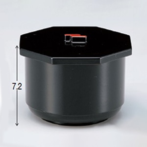 若泉漆器 ミニ切立飯器　黒内朱  W-11-24 1個（ご注文単位1個）【直送品】
