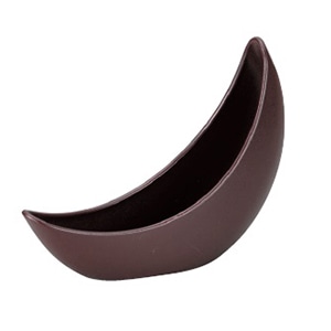 若泉漆器 三日月鉢　茶乾漆  M-16-30 1個（ご注文単位1個）【直送品】