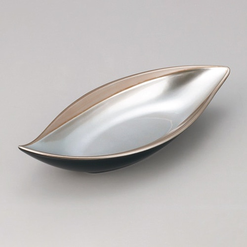 若泉漆器 しずく鉢　銀紗裏黒塗 大 M-16-4 1個（ご注文単位1個）【直送品】