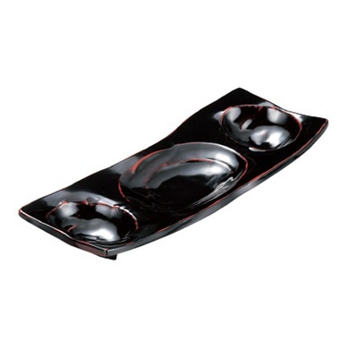 若泉漆器 三彩盛皿　曙  M-16-8 1個（ご注文単位1個）【直送品】