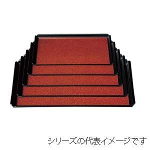 若泉漆器 若狭長手盆　金地石目　尺0寸 ノンスリップ加工 B-12-38 1個（ご注文単位1個）【直送品】