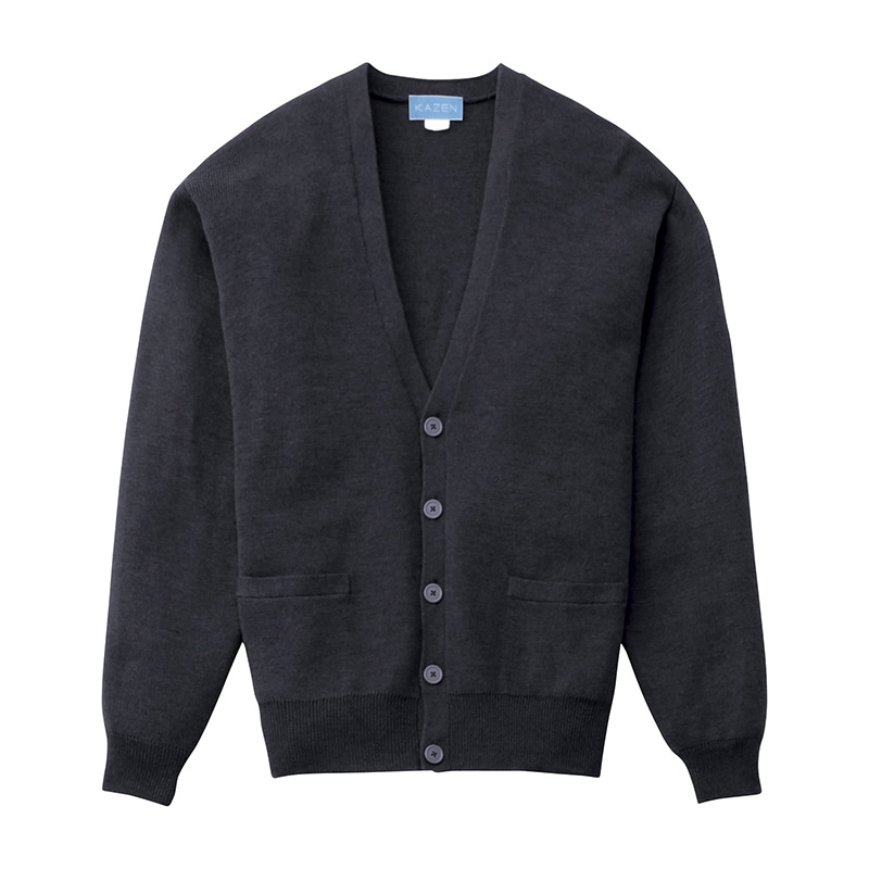 メンズカーディガン 203-11 ネイビー LL 1個(ご注文単位1個)【直送品】