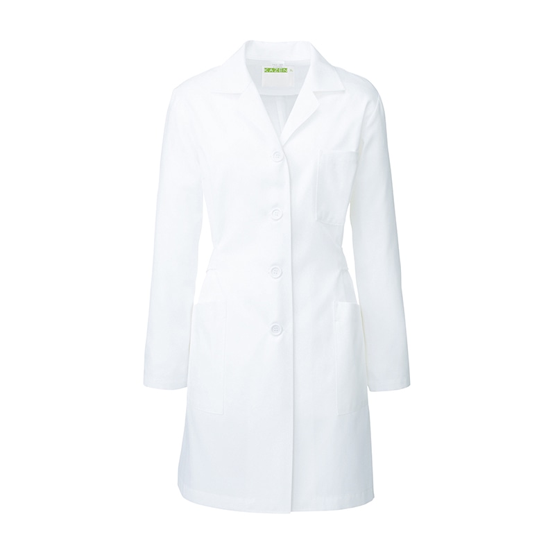 レディス診察衣　長袖　261-90　オフホワイト 3L  1枚（ご注文単位1枚）【直送品】