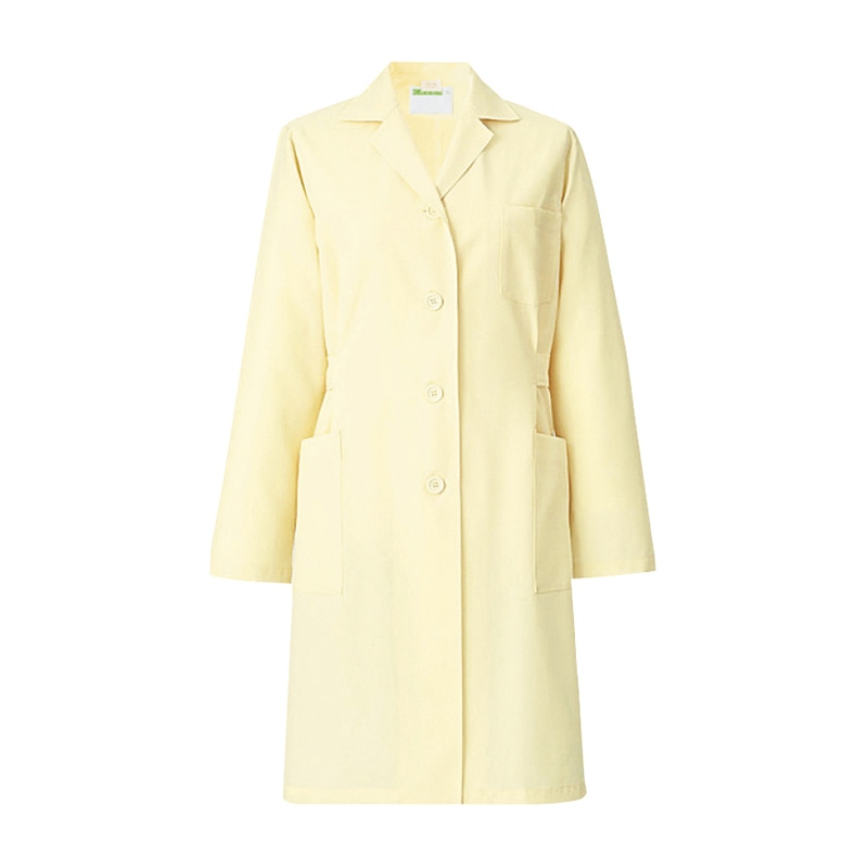 レディス診察衣 長袖 261-94 クリーム L 1枚(ご注文単位1枚)【直送品】