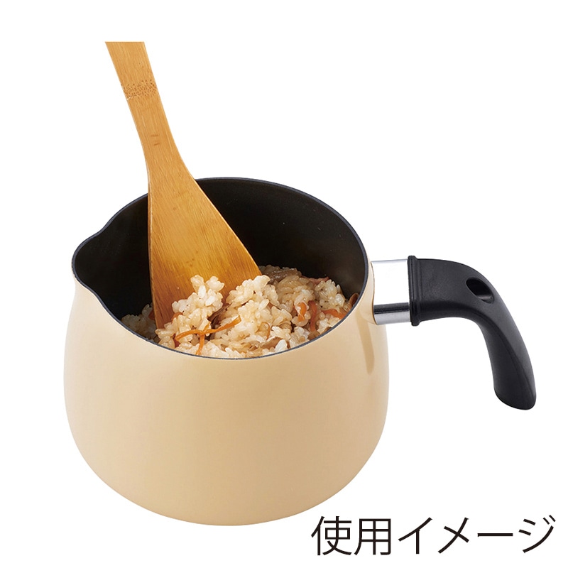 F&Dマーケティング チャームキッチン マルチポット IH対応 16cm ベージュ FDR-332 1個(ご注文単位1個)【直送品】