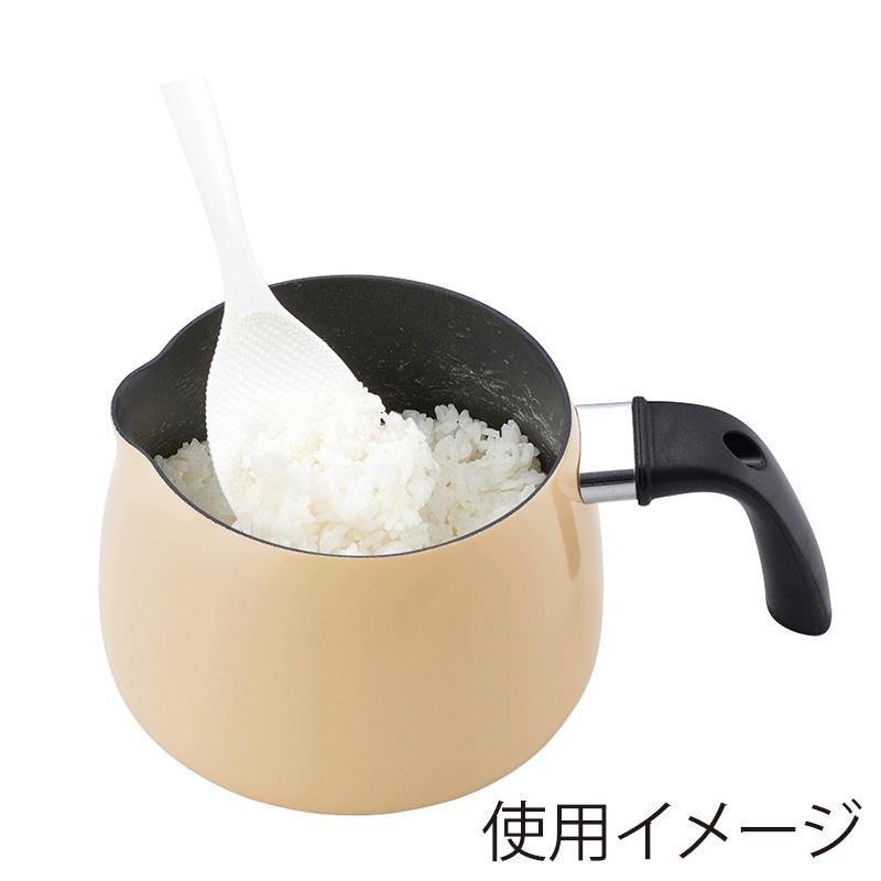 F&Dマーケティング チャームキッチン マルチポット IH対応 16cm ベージュ FDR-332 1個(ご注文単位1個)【直送品】