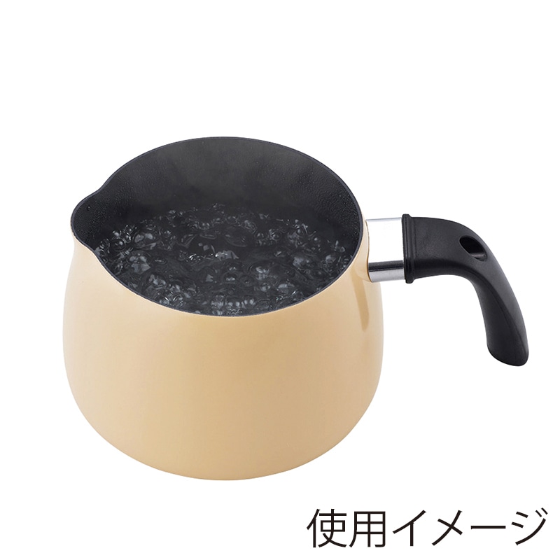 F&Dマーケティング チャームキッチン マルチポット IH対応 16cm ベージュ FDR-332 1個(ご注文単位1個)【直送品】