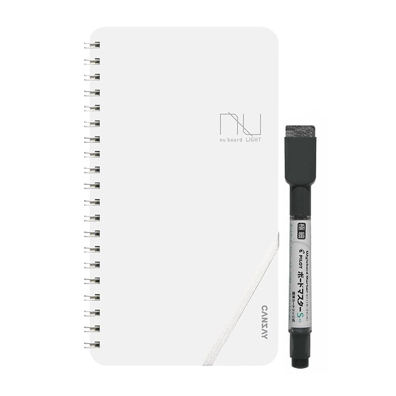 欧文印刷 ノート型ホワイトボード nu board ライト グレー NULT01GY04 1冊(ご注文単位1冊)【直送品】