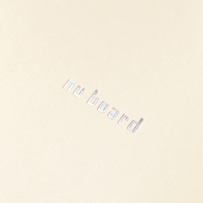 欧文印刷 ノート型ホワイトボード nu board スクエア ライトサンド NGSQ02LS06 1冊(ご注文単位1冊)【直送品】