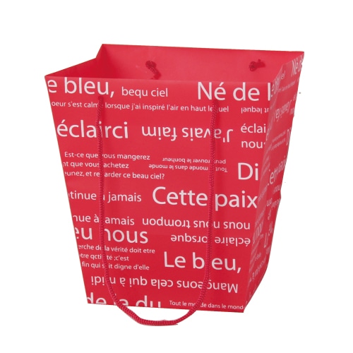 マッセ ポットバッグ M　レッド R-62 1個（ご注文単位10個）【直送品】