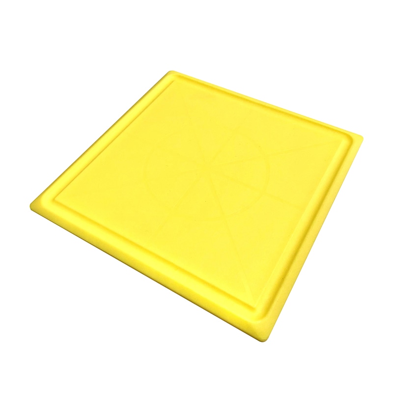 新輝合成 まないた 角20×20 イエロー M-2020Y 1個（ご注文単位1個）【直送品】