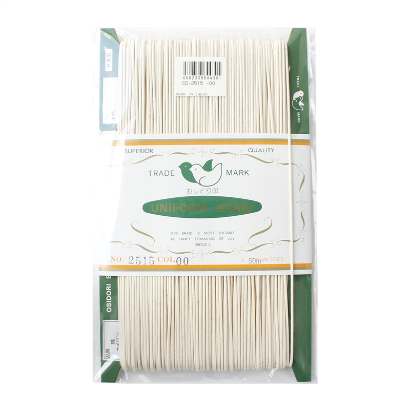 一井商店 ワックスコード 径1.5mm×50m 生成 CD2515-00 1巻（ご注文単位1巻）【直送品】