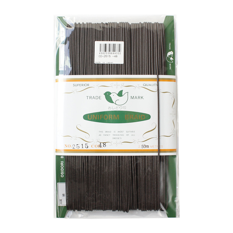 一井商店 ワックスコード 径1.5mm×50m 焦茶 CD2515-48 1巻（ご注文単位1巻）【直送品】