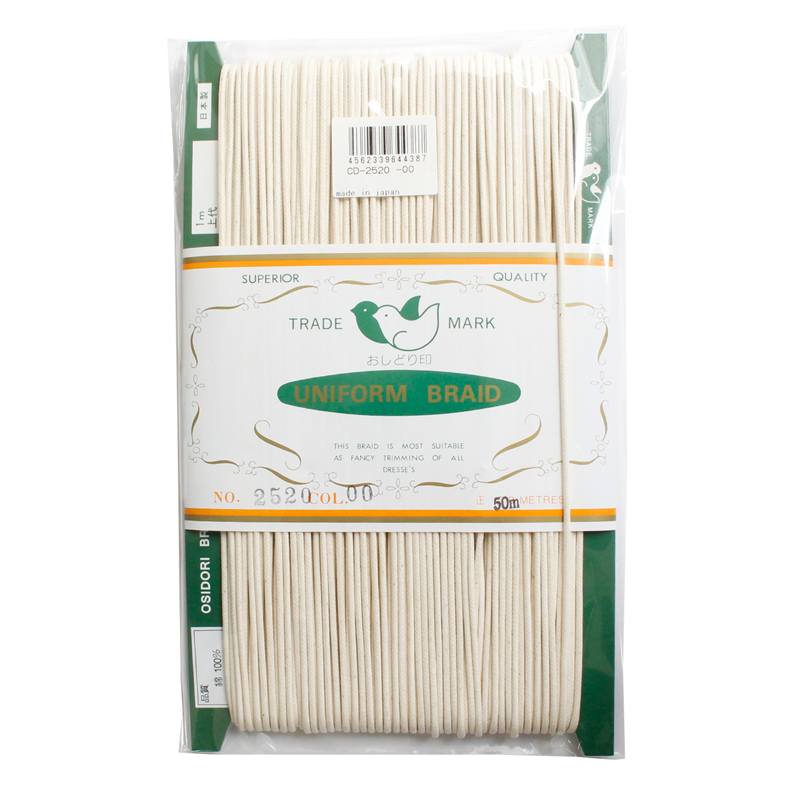 一井商店 ワックスコード 径2mm×50m 生成 CD2520-00 1巻（ご注文単位1巻）【直送品】