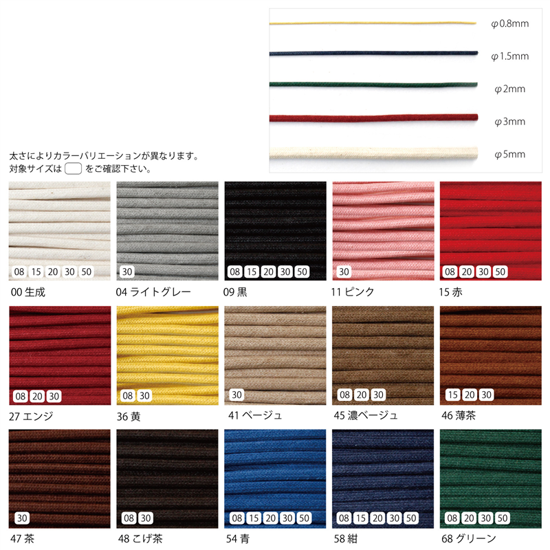 一井商店 ワックスコード 径2mm×50m 赤 CD2520-15 1巻(ご注文単位1巻)【直送品】