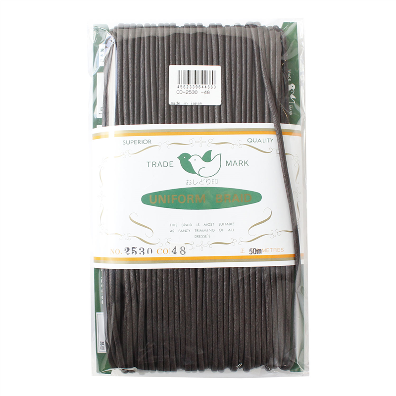 一井商店 ワックスコード 径3mm×50m こげ茶 CD2530-48 1巻（ご注文単位1巻）【直送品】