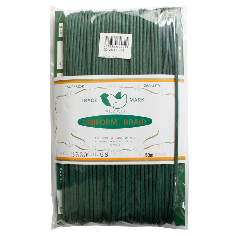 一井商店 ワックスコード 径3mm×50m グリーン CD2530-68 1巻（ご注文単位1巻）【直送品】
